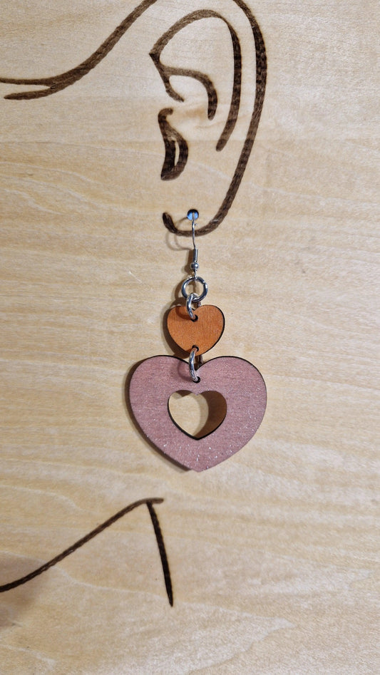 Kaksisydän-korvakorut – Rakkautta ja tyyliä ❤️ - Marinkorut