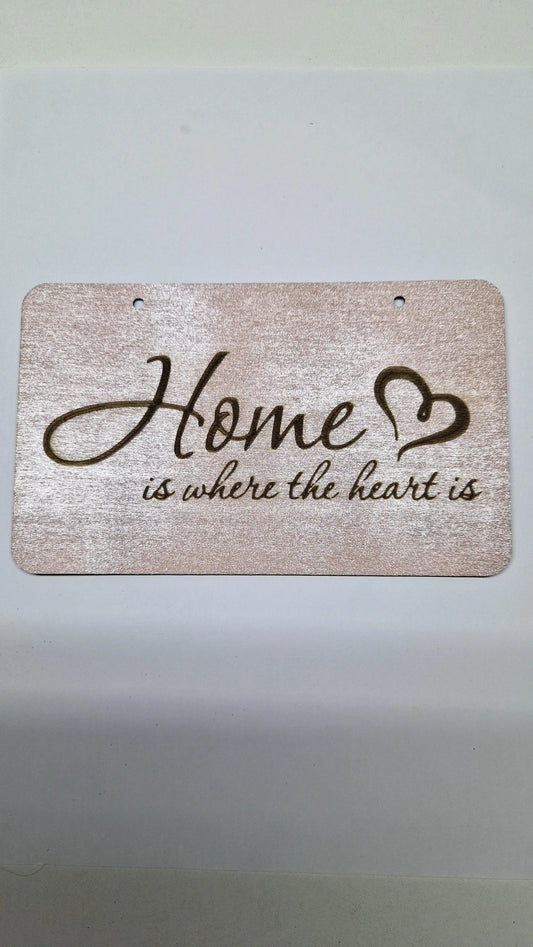 Kyltti Home is where the heart is - Marinkorut