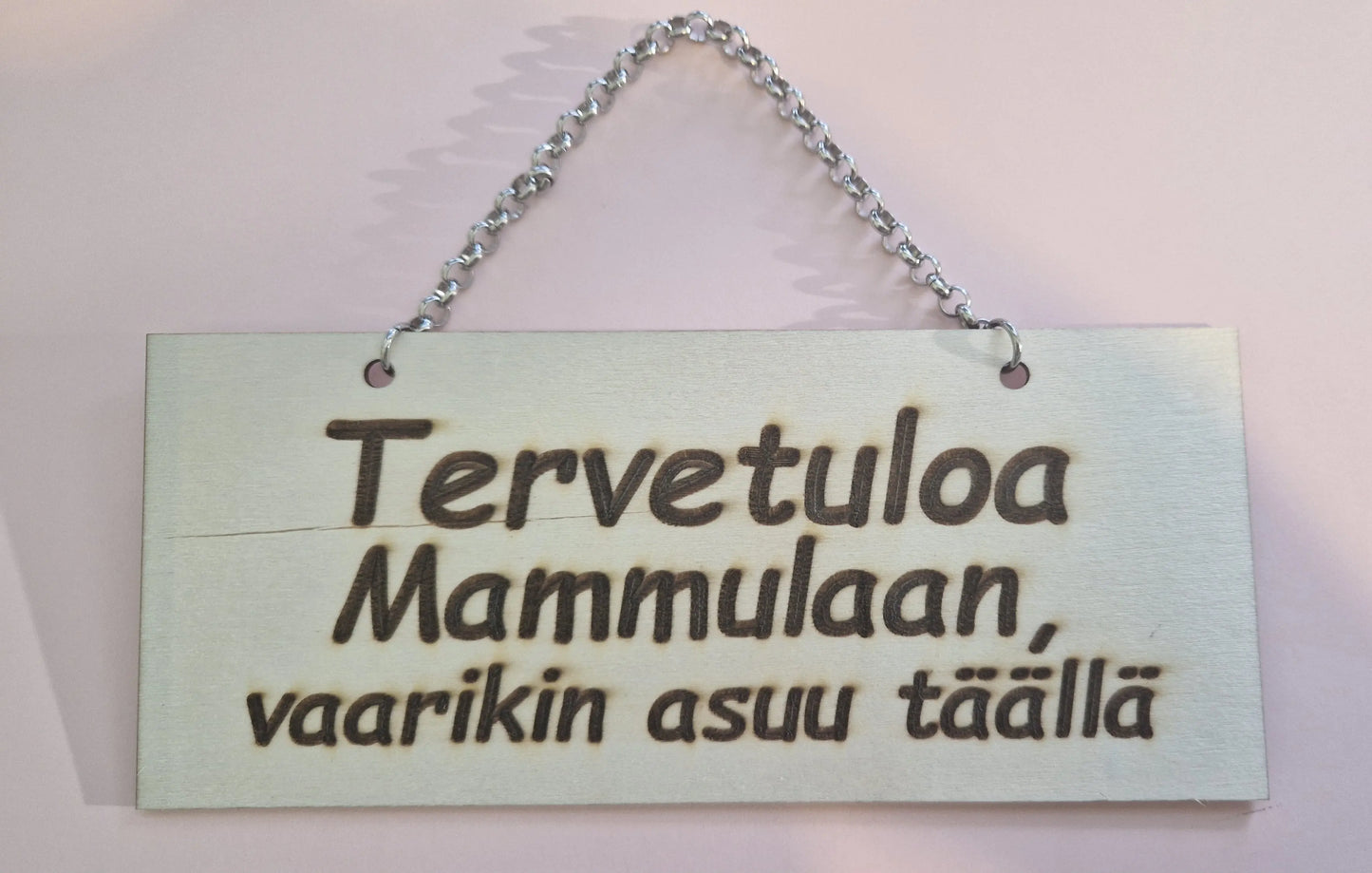 Tervetuloa kyltti omalla tekstillä Marinkorut