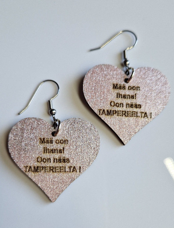 Mää oon ihana ! Oon nääs TAMPEREELTA ! Korvakorut Marinkorut
