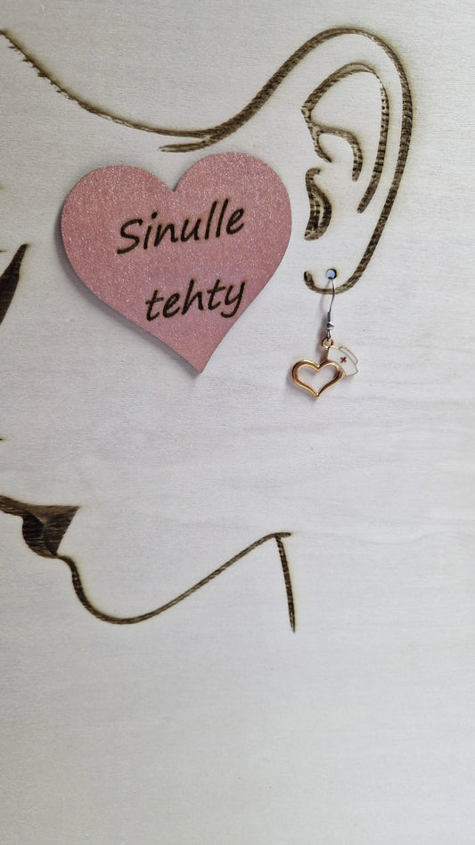 Kevyet hoitajan hilkka korvakorut - Marinkorut