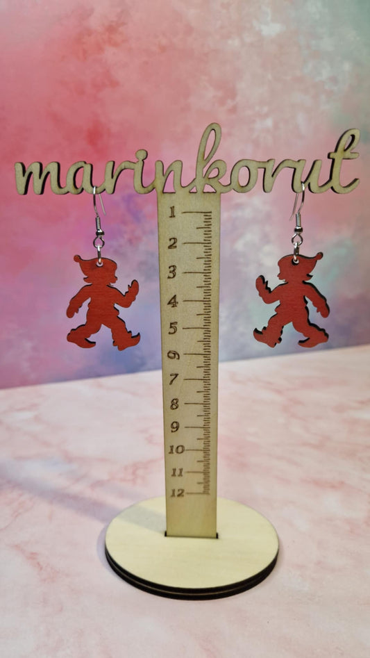 Juoksevat tonttuset – korvakorut joulun tunnelmaan Marinkorut