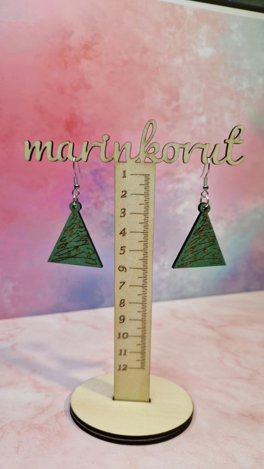 Joulukuusikorvakorut – vihreää joulun tunnelmaa&nbsp; Marinkorut