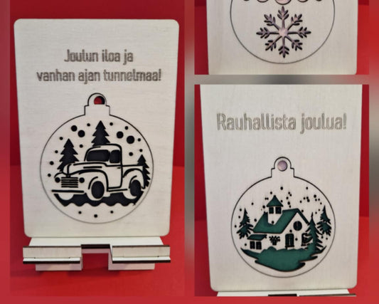 Joulukortti &amp; koriste yhdessä! Marinkorut
