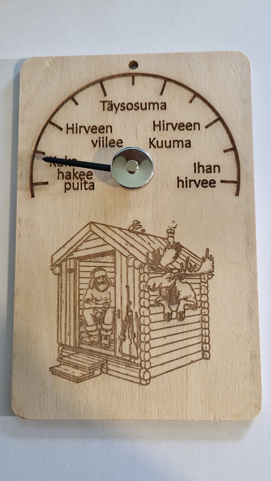 Hauska saunamittari "Ihan hirvee" Marinkorut
