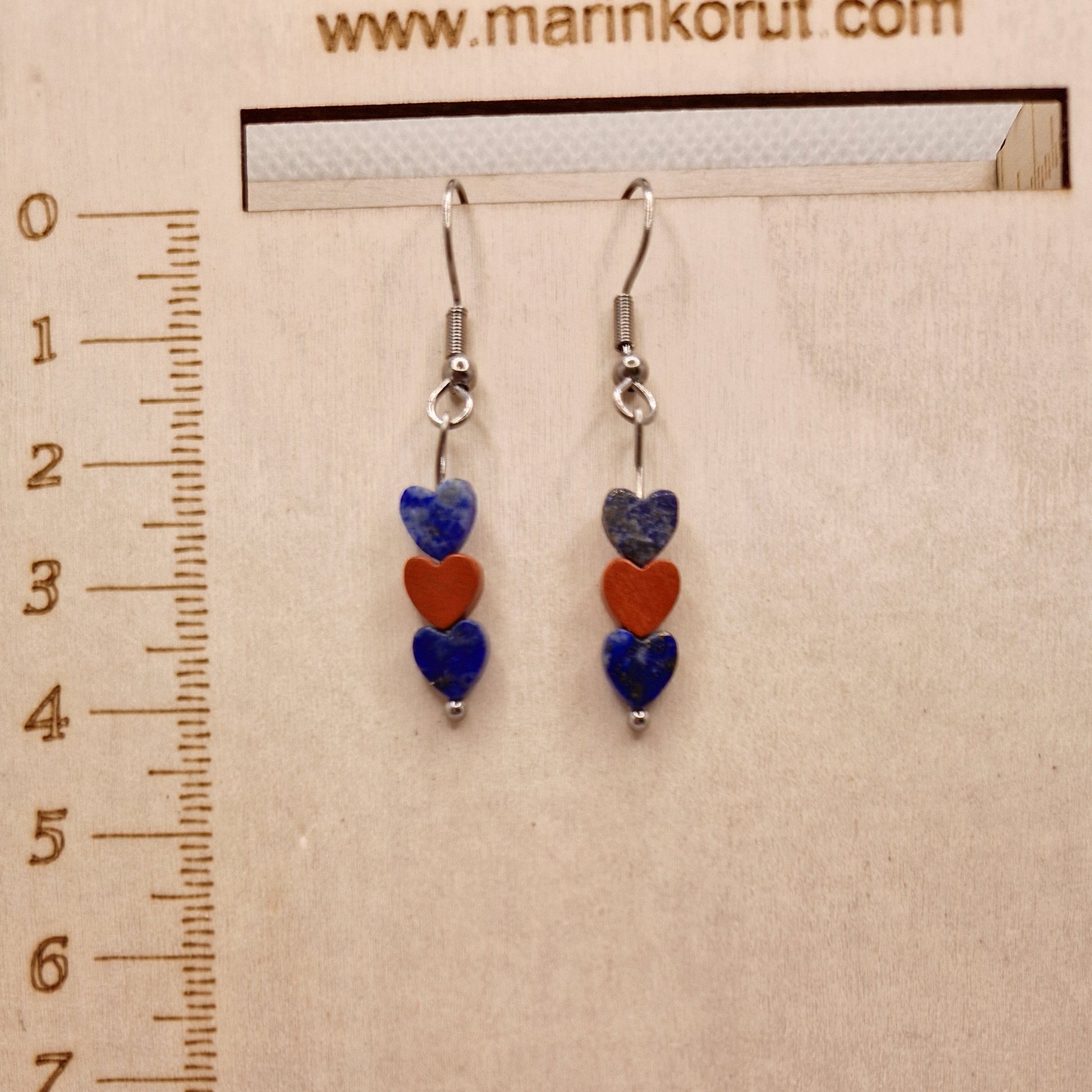 Ihanat kolmisydän-korvakorut Marinkorut